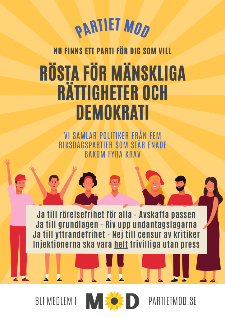 Var med och sprid våra flyers! 2 MoD Valet Flyer