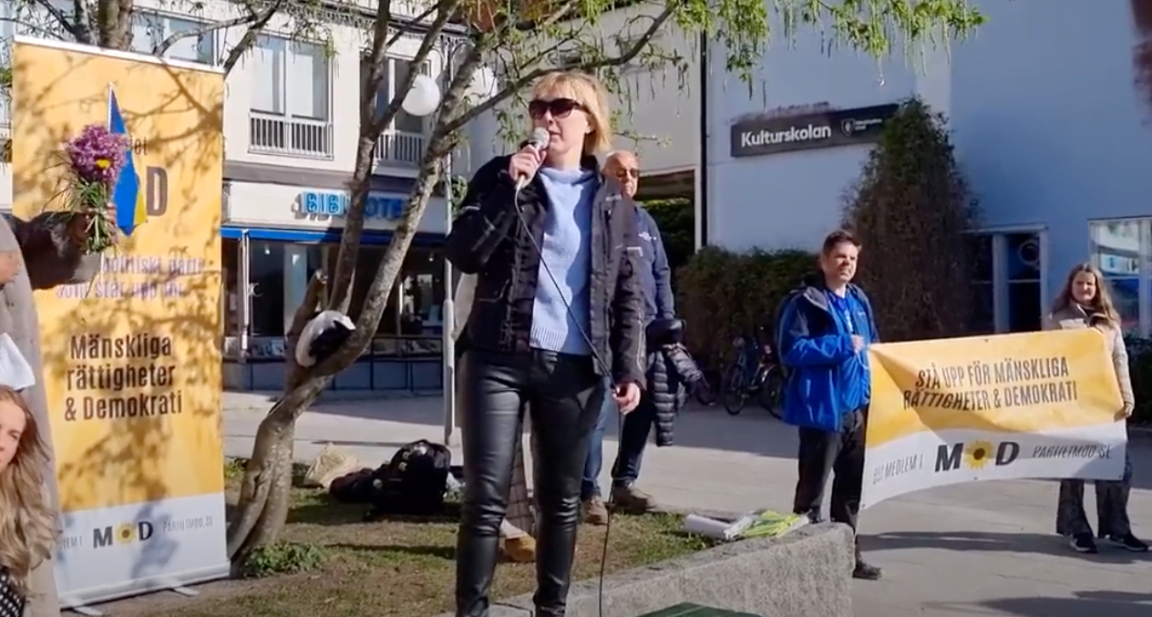 Lyssna på MoDs riksdagskandidater när de höll tal efter årsmötet 6 Hanna Asberg