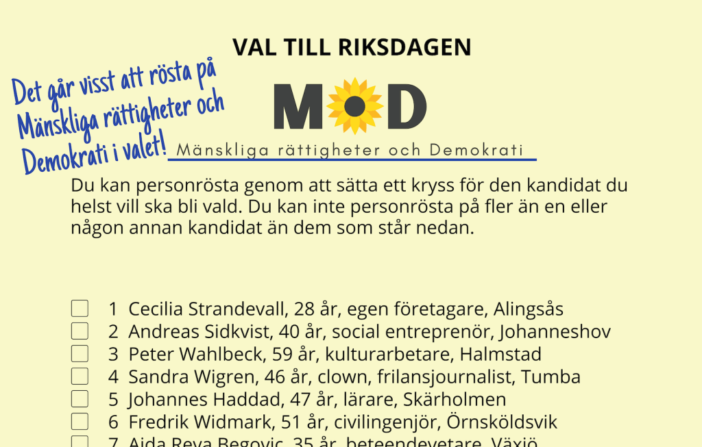 Uppenbara röster på MoD har underkänts av Länsstyrelsen rapporterar Rapport 3 En röst på mod är en röst på mäsnkliga rättigheter och demokrati