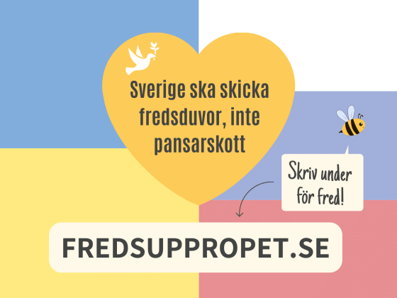 Fredsuppropet.se | Ukraina behöver fred, inte mer vapen 4 Fredsuppropet.se skriv under