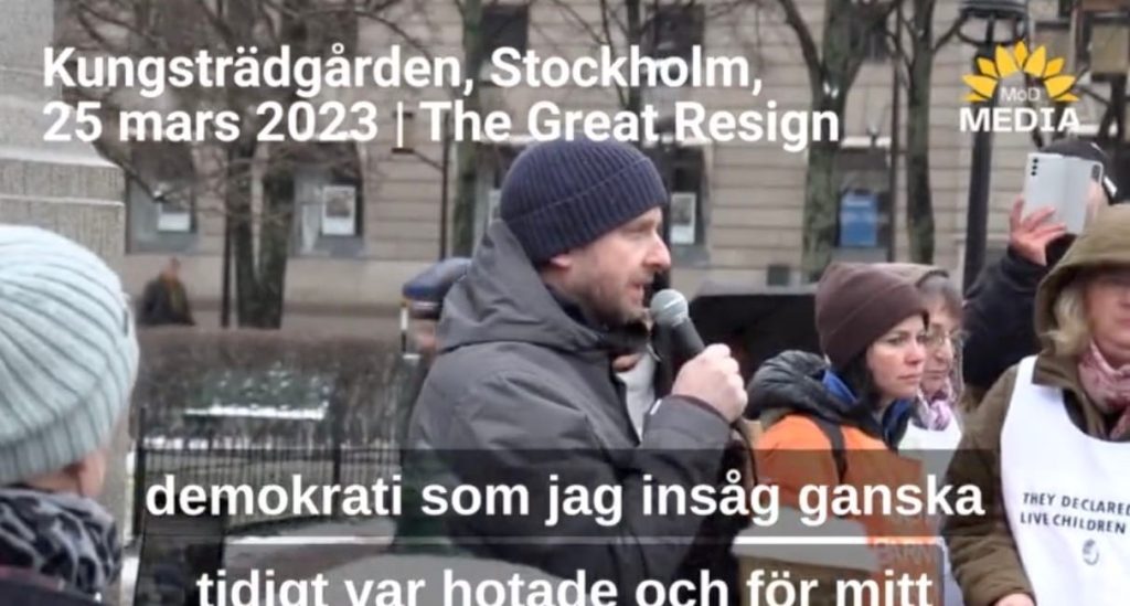 Andreas sidkvist | tal the great resign, kungsträdgården stockholm