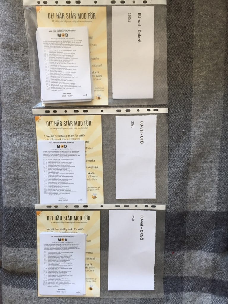 Över 370 frivilliga valsedelsutlämnare har vi nu! Kan vi dubbla det till valdagen så kan vi täcka alla vallokaler i Sverige. Anmäl dig här idag! 3 Valsedlar haninge.jpg