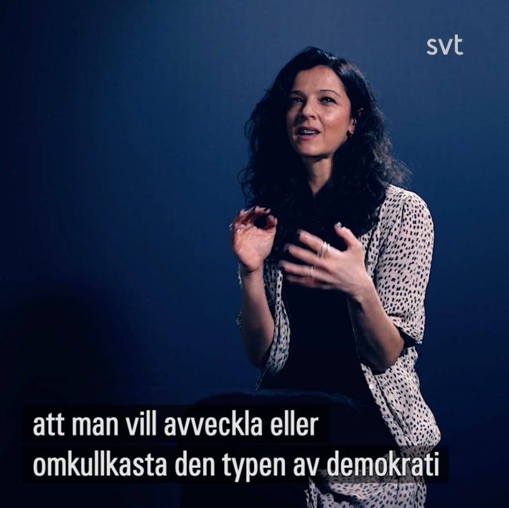 Pressmeddelande: MoD anmäler SVT Nyheters inslag från den 13 april 2024. “De samlade tusentals mot vaccin – nu vänder de sig mot public service”, till Granskningsnämnden 5 4 hanna polack sarnecki mod vill omkullkasta demokratin