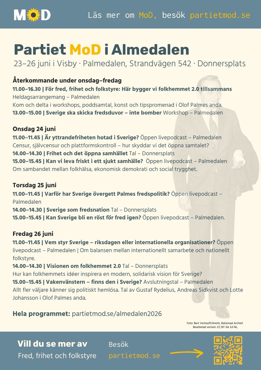 MoD, Flygblad A5 Valet 2026 och Almedalen (148x210).pdf MoDs flygblad, valet