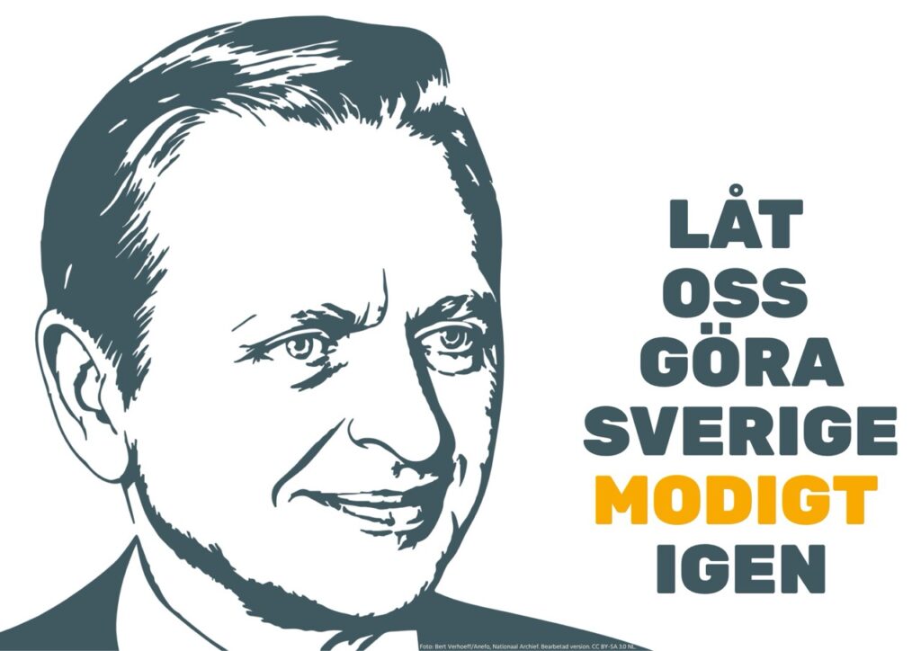 Låt oss göra Sverige modigt igen Palme sidfot tipspromenad