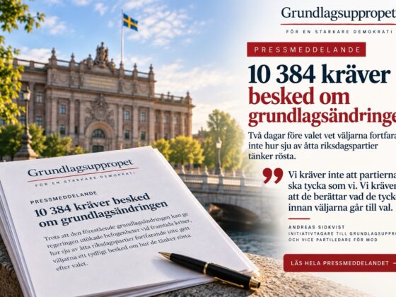 Grundlagsuppropet över 10 000 skriver under 2 stor