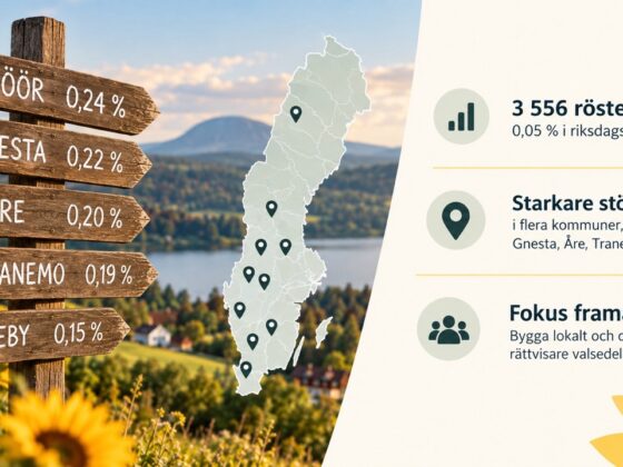 Mod efter valet lokala resultat visar vagen framat
