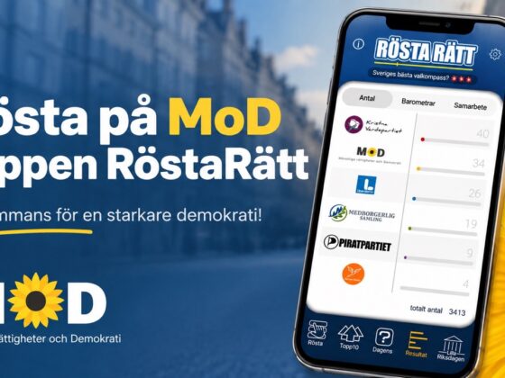 Rosta pa mod i appen rostaratt