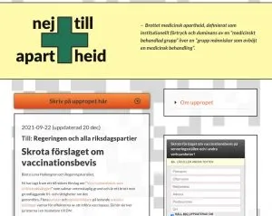 Nej till apartheid