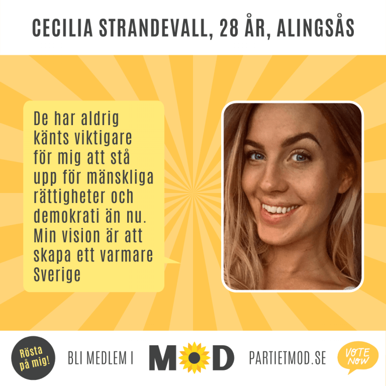 Cecilia Strandevall, 28 år, egen företagare, Alingsås