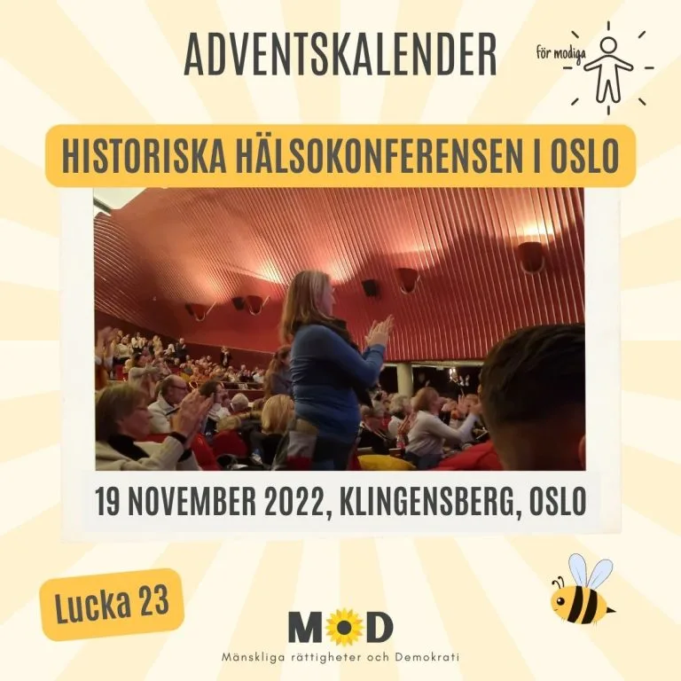 🧑‍⚕️Lucka 23 | Historiska hälsokonferensen i Oslo