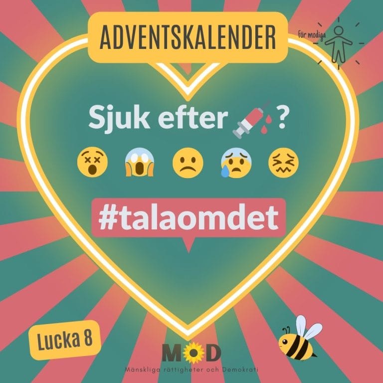 💬 Lucka 8 | Tala om det, manifestationen den 30 april 2022 för alla som skadats av covidvaccinen