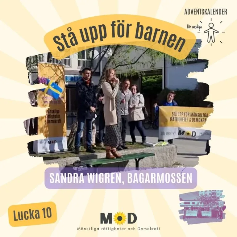 🤡 Lucka 10 | Stå upp för barnen – Tal av modiga clownen Sandra Wigren