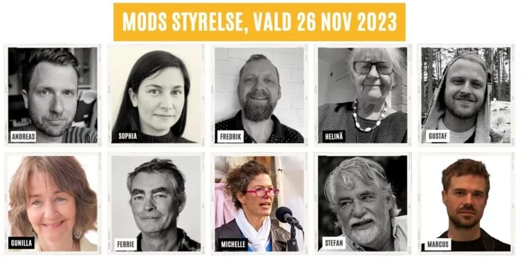 Här är MoDs nya styrelse som valdes med stor majoritet (80 %) på extrastämman den 26 november