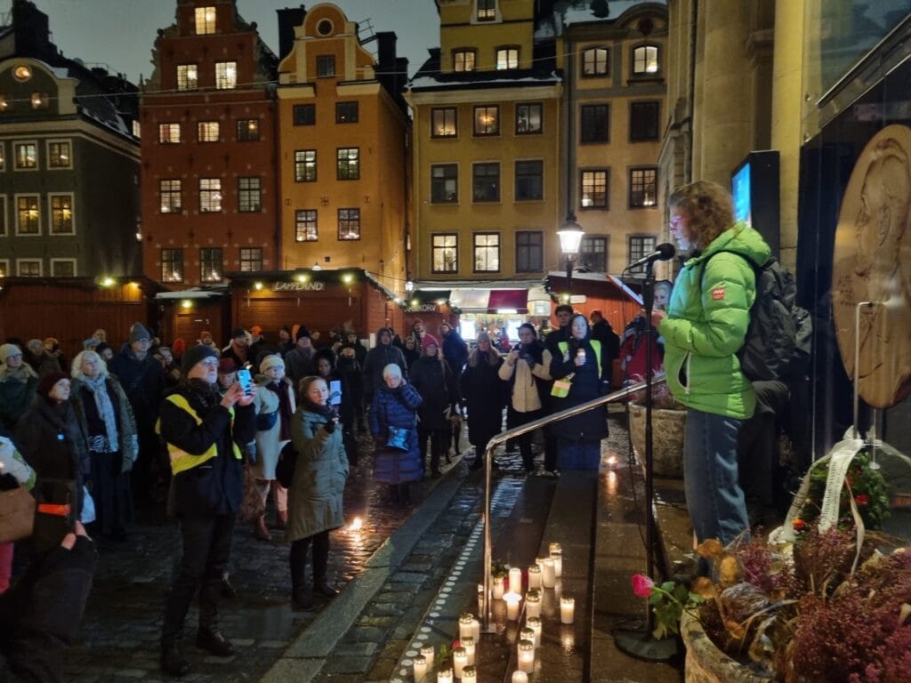 NPP Nobel Prize Protest Stockholm Candle Light Vigil 7 stor 1 1024x768 1