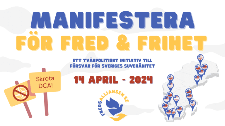 Det våras för fred, anmäl dig till Fredsmanifestationen den 14 april (nytt datum!) 14 Det våras för fred, anmäl dig till Fredsmanifestationen den 14 april (nytt datum!)