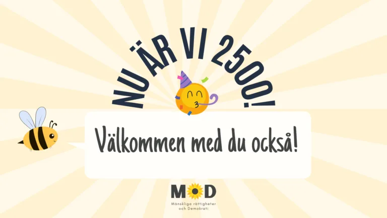 MoD har nu 2 500 medlemmar – Välkommen du med!