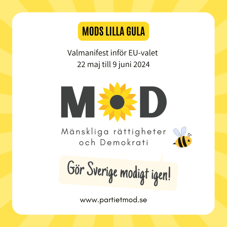 MoDs ”lilla gula” valmanifest är här!