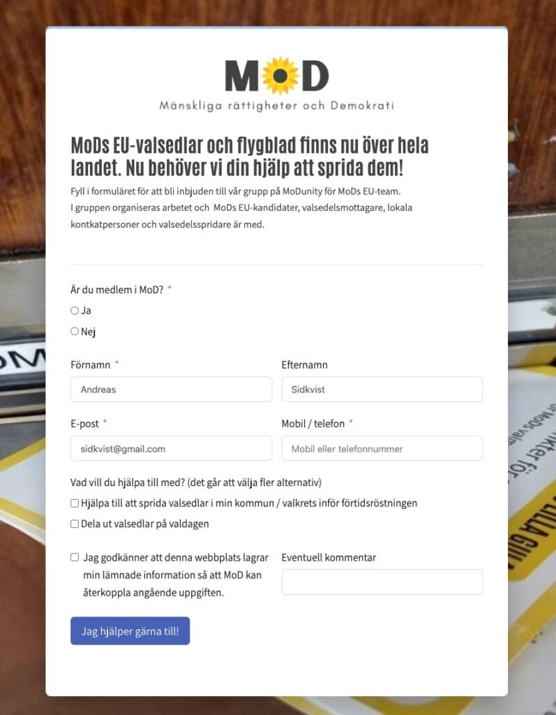 anmal dig har for valsedelsdistribution