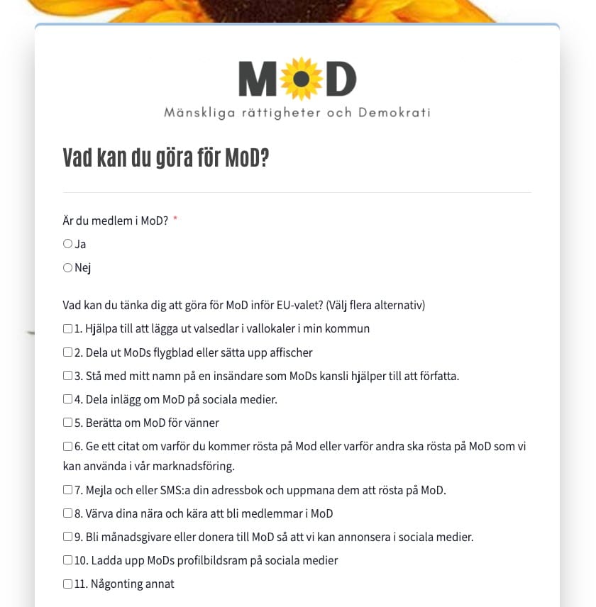 formular gora for mod