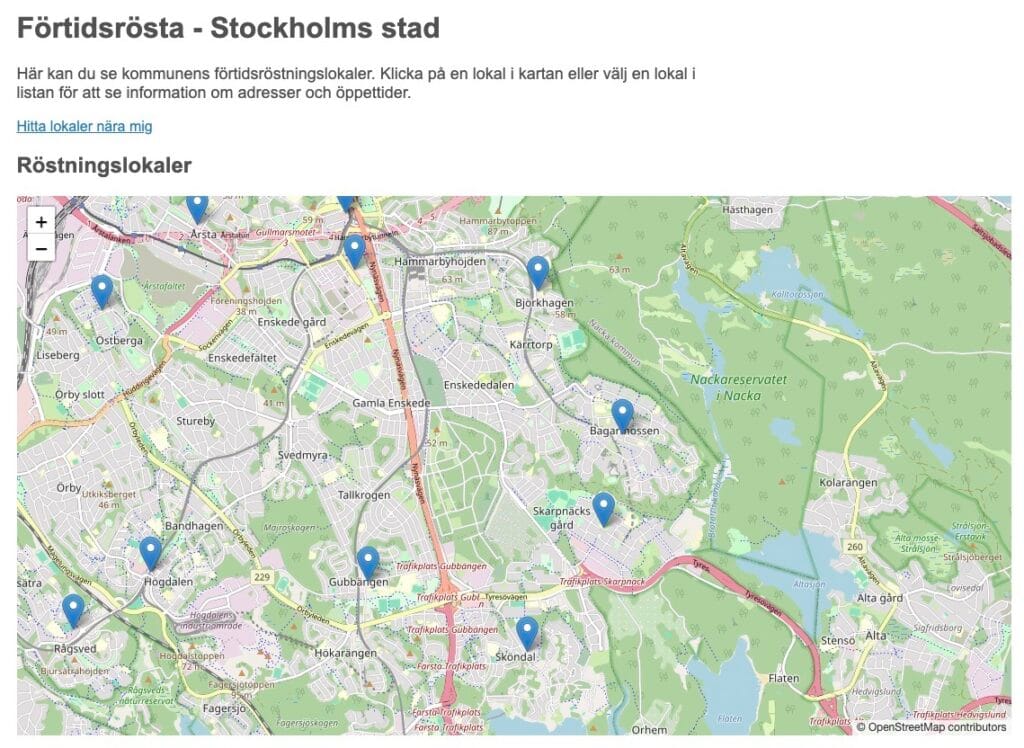 fortidsrostningslokaler stockholm soderort eu valet 2024 stor