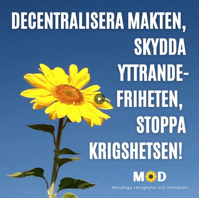 En frihetlig och fredlig nationaldag i folkhälsans tecken önskar vi från MoD till er alla!🌻🇸🇪🕊