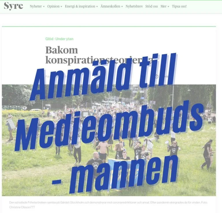 MoD anmäler tidningen Syre till Medieombudsmannen för artikel av Mathias Wåg