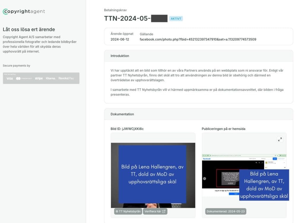 Partiet MoD har fått inkassokrav på tusentals kronor för delning av meme med Lena Hallengren 5 lena hallengren meme copyright agent tt boter 2024 09 12 120913 002