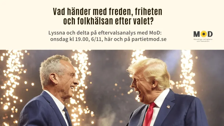 Livesändning ons 6 nov, kl 19 | Vad händer med freden, friheten och folkhälsan efter USA-valet?