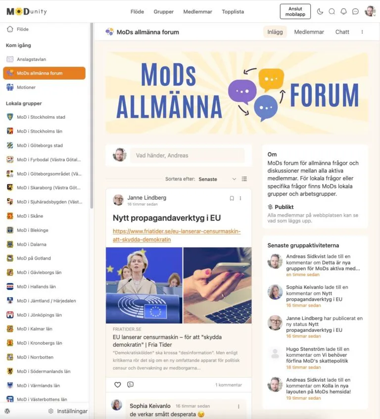 Upplev nya MoDunity – MoDs snabbare, enklare och mer levande community